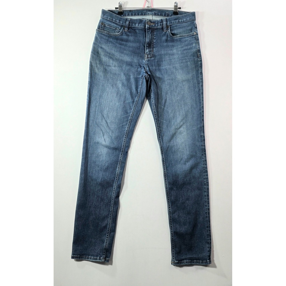 Banana Republic Traveler Jeans Mens TAG 32x32 Blue World Traveler Denim (34X31)